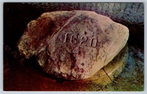 Plymouth Rock, Plymouth, Massachusetts, Vintage Chrome Postcard #2