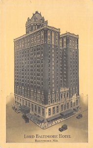 Lord Baltimore Hotel Baltimore, Maryland MD Postcards