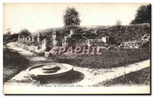 Old Postcard Ruins of Temple Champlieu