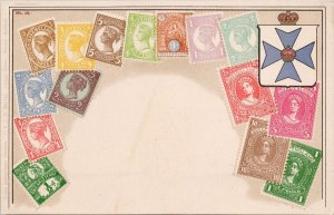 Queensland Stamp Images (not real stamps) Australia Ottmar Zieher Postcard H46