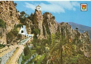 Spain Postcard - Castell De Quadalest [Alicante] Village Entrance and Palm ZZ268