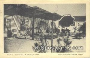 Patio, Coachella Valley Apts Desert Hot Springs CA 1952