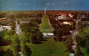 USA Looking West From Dome Of The Capitol Washington DC Chrome Postcard 09.85