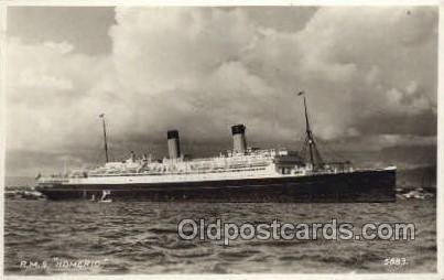 RMS Homeric Steamer, Steam Boat, Ship Unused 