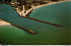 Florida Venice Aerial View Of Venice Jetties