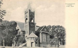 TRAER, Iowa IA  ~ CONGREGATIONAL CHURCH  Tama County   ca1910's B&W Postcard