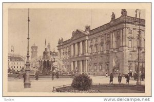 Marstall, Schlossbrunnen, Rathausturm, Nachdruck Verboten!, Berlin, Germany, ...