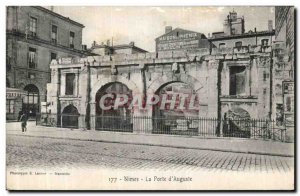 Old Postcard Nimes La Porte Auguste D