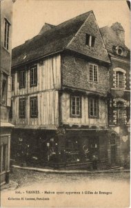 CPA VANNES-Maison ayant appartenu a Gilles de Bretagne (27562)