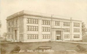 1910 New High School Building Winfield Kansas RPPC real photo 6214