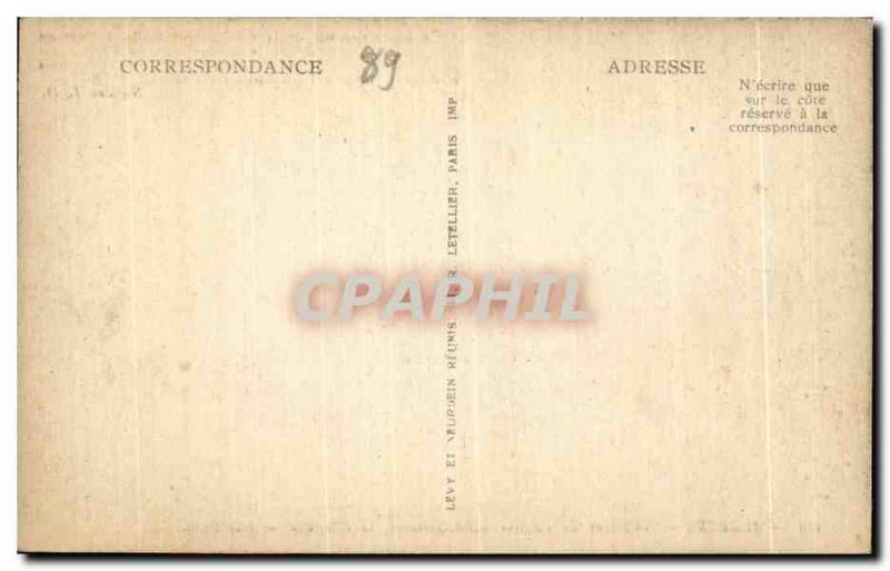 Old Postcard Auxerre Interior of the Church of Saint Germain Chapel