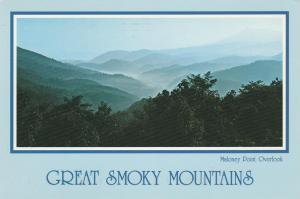 Maloney Point Overlook in Great Smokies - Tennessee - pm 1998