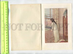 476803 Elizabeth Gaskell Wives and Daughters Vintage book illustration