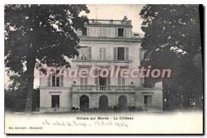 Old Postcard Villiers Sur Marne The Castle