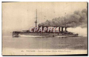 Postcard Old War Ship Voltaire's Breastplate turbines