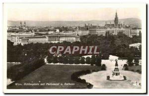 Old Postcard Wien Heldenplatz mit Parlament u Rathaus