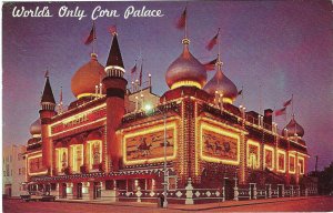 World's Only Corn Palace Mitchell South Dakota Mailed 1963