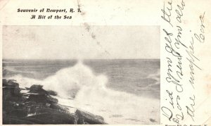 Vintage Postcard 1905 A Bit of the Sea Souvenir of Newport RI Rhode Island