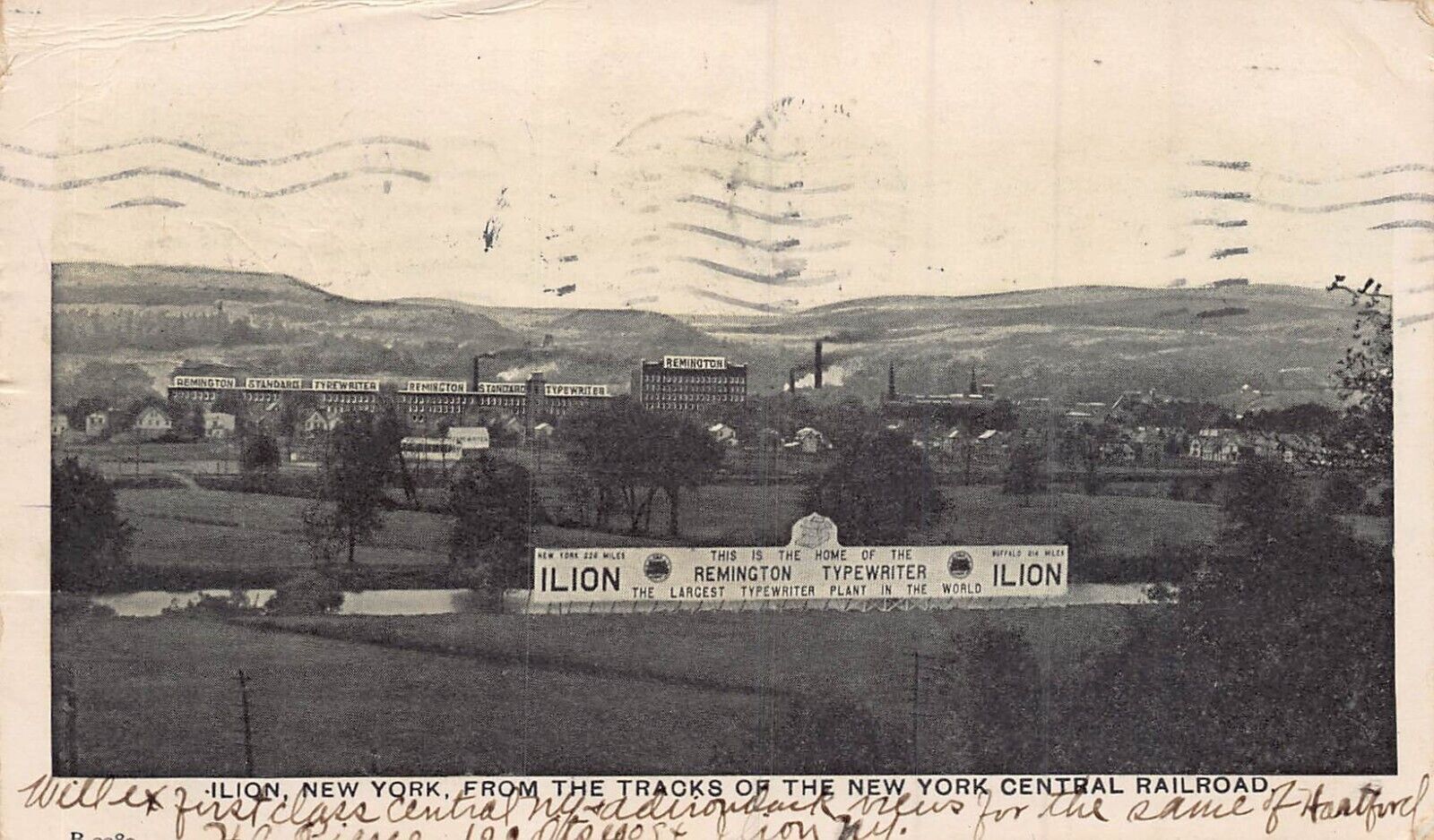 Ilion NyFrom New York Central Railroad TracksRemington Typewriter FactoryPcd United States