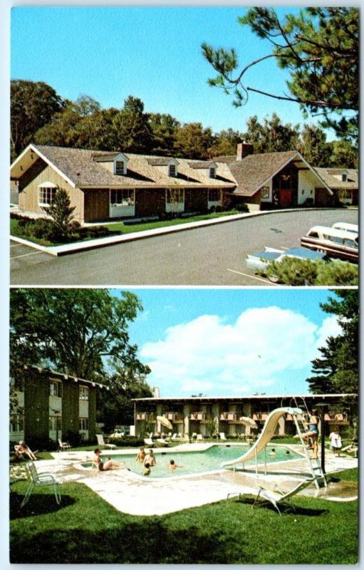 BENNINGTON, Vermont  VT   Roadside PARADISE MOTOR INN Pool  c1960s-70s Postcard