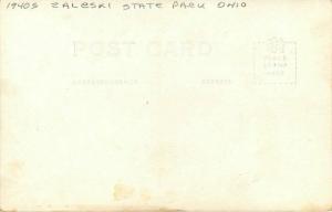 Lake Hope 1940s Zaleski State Park Ohio RPPC Photo Postcard 3515