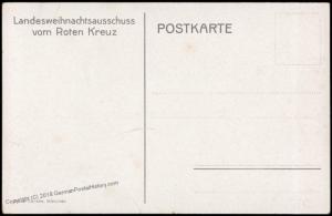 Germany 1915 WWI Weihnachten Christmas Red Cross Patriotic Card 74337