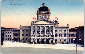 VINTAGE POSTCARD THE FEDERAL PALACE LOCATED AT BERNE SWITZERLAND c. 1905