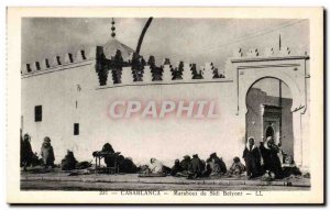 Old Postcard Casablanca Morocco Marabout Sidi Belyont