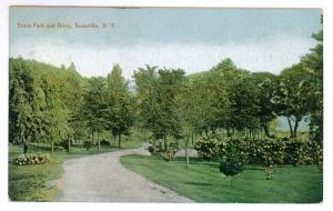 Hawkinsville to Utica, New York 191_ used Postcard, Erwin Park & Drive Boonville