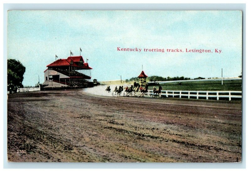 c1910's Lexington  Kentucky KY, Trotting Tracks Horse Racing Antique Postcard 