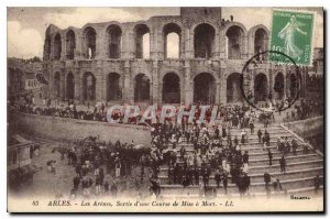 Old Postcard Arles Arenes output of Getting a Death Race