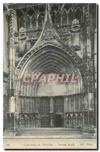 CARTE Postale Old Troyes Cathedral North Portal