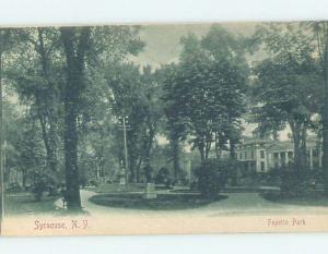 Pre-1907 PARK SCENE Syracuse New York NY H4076