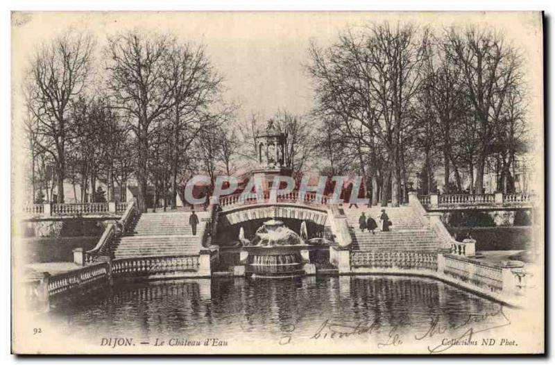 Old Postcard Chateau d & # 39eau Dijon
