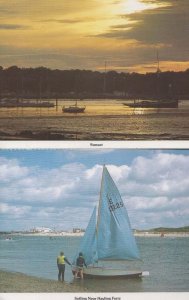 Hayling Ferry Hampshire Sunset Sailing Portsmouth Camera Club 2x Postcard s