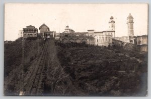 Barcelona Spain RPPC Tibidabo c1907 General View Real Photo Postcard A42