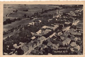 Germany Aerial View Auschbach 1940 vintage postcard