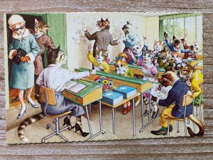 Mainzer Cats, Parent Day At School, 4964, Eugen Hartung, Spain, Unused, Vinta...