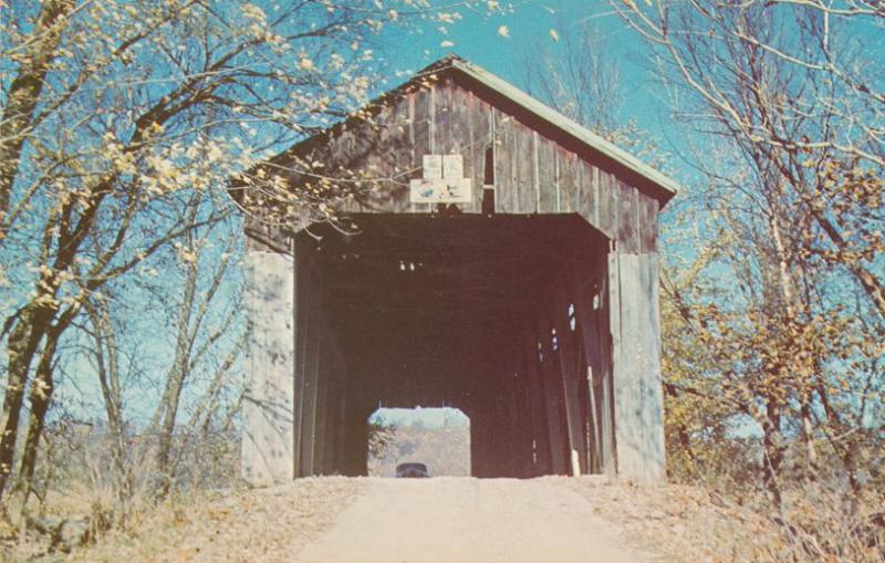 Spring View Cutwright Covered Bridge Salt Creek Bloomington Monroe Co Indiana