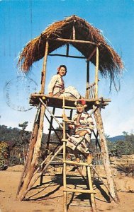 Aborigine Maids in native Village Taiwan China 1962 