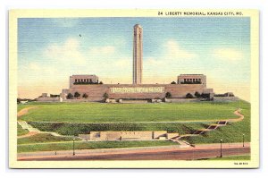 Postcard Liberty Memorial  Kansas City MO. Missouri