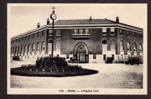 France View Reims L'Hopital Civil Hospital Postcard Carte Postale Postkarte PC