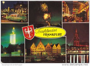 Strahlendes Frankfurt am Main bei Nacht Germany
