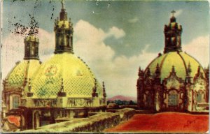 postcard Mexico - Michoacan - Morelia Cathedral - Cupolas