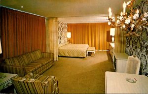 Wyoming Cheyenne Little America Typical Motel Room 1971