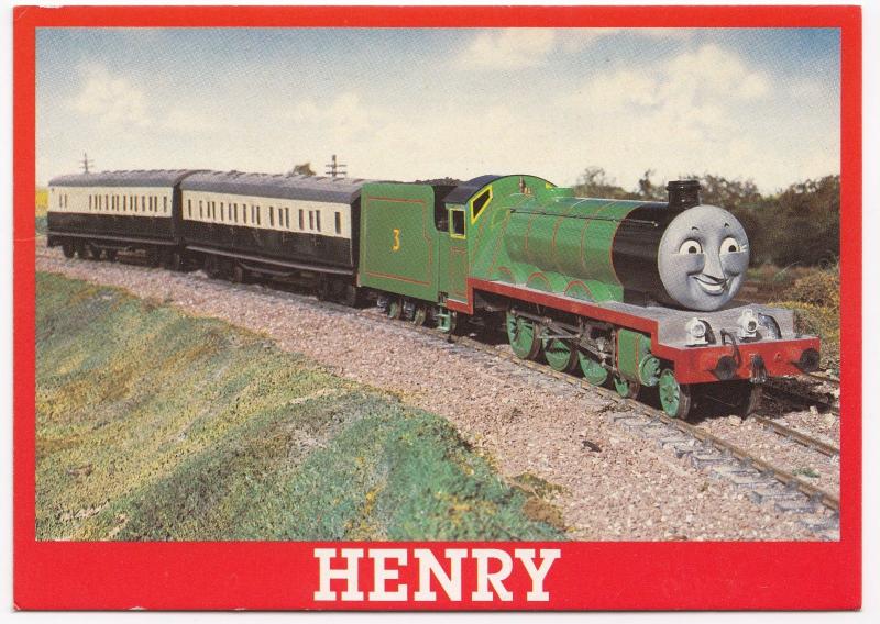 Thomas The Tank Engine & Friends Postcard, Unposted- Henry Is Proud Of His Paint