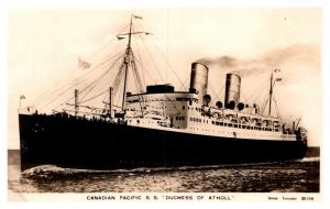 S.S Duchess of Atholl, Canadian Pacific Line , RPC