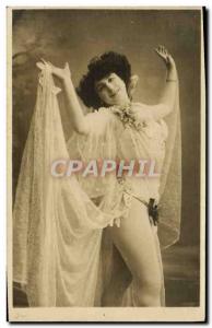 Postcard Old erotic Nude Woman