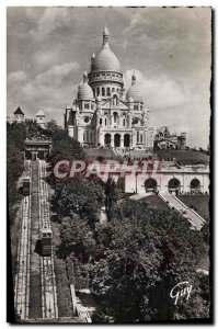 Modern Postcard Paris and Sacre Coeur Basilica Wonders of Montmartre and the ...