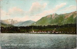 Indian Mission Vancouver Harbour BC British Columbia Edwards Bros Postcard E79